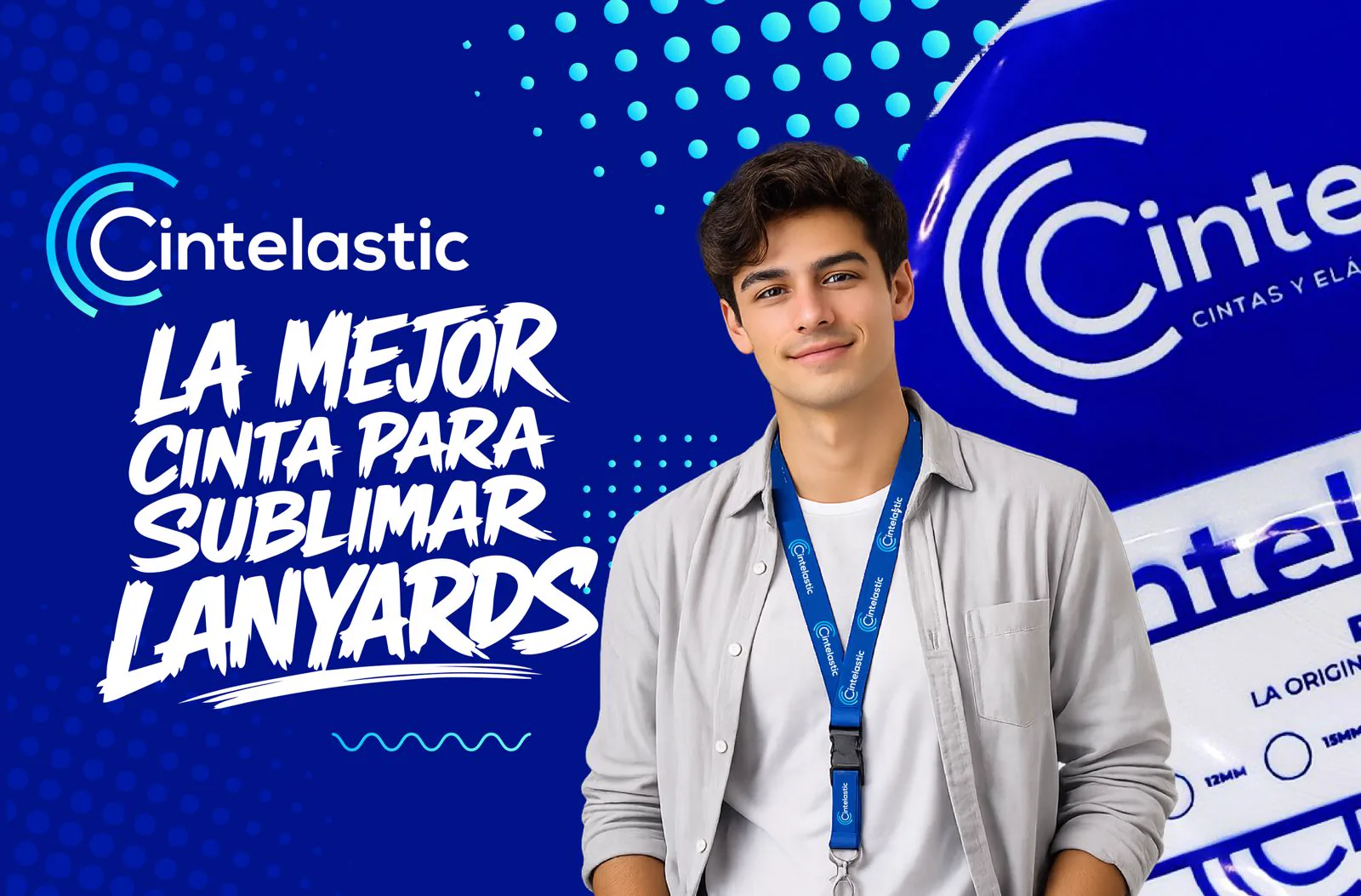 Polytape PRO — La mejor cinta para sublimar lanyards. La cinta de poliéster que usan los expertos en sublimación.